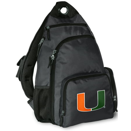 University of Miami Backpack Single BEST Strap Miami Sling