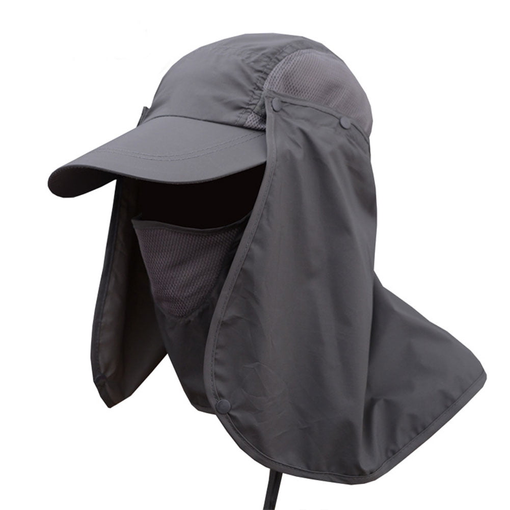 Men Women Hiking Fishing Hat Outdoor Sport Sun UV Protection Neck Face Flap Cap
