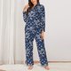 thumbnail image 2 of Fotbe Dragon Conjunto de Pijama de Manga Larga para Mujer con Estampado, Ropa de Dormir de 2 Piezas, Conjunto de Casa Suave y Cómodo con Bolsillos-Medium, 2 of 7