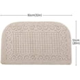 thumbnail image 3 of 32X20 Inch Anti Fatigue Kitchen Rug Mats are Made of 100% Polypropylene Half Round Rug Cushion Specialized in Anti Slippery and Machine Washable,Beige(3 pcs), 3 of 6