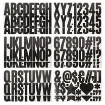 Hemobllo 2Sets Self Adhesive Bulletin Letter Stickers Black for Doorplate and Signs