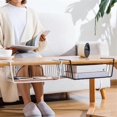 thumbnail image 5 of Home Multifunctional Storage Rack Under Cabinet Storage Shelf Basket Wire Rack Organizer Basket,White,L, 5 of 5