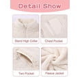 thumbnail image 3 of Usaibhir Girls Fleece Jacket Sherpa Fall Winter Full Zip Fuzzy Coat Outwear with Pockets 5-14T, 3 of 8