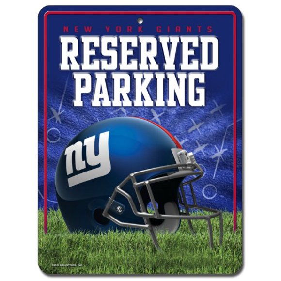 New York Giants Metal Parking Sign