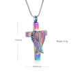 thumbnail image 2 of Angel Wings Cremation Jewelry for Ashes Cross Urn Necklace Memorial Necklace for Human Ashes of Loved Ones Keepsake Pendant for Men Women, 2 of 9
