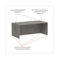 thumbnail image 5 of Alera Valencia Series Straight Front Desk Shell, 71" x 35.5" x 29.63", Gray, 5 of 9