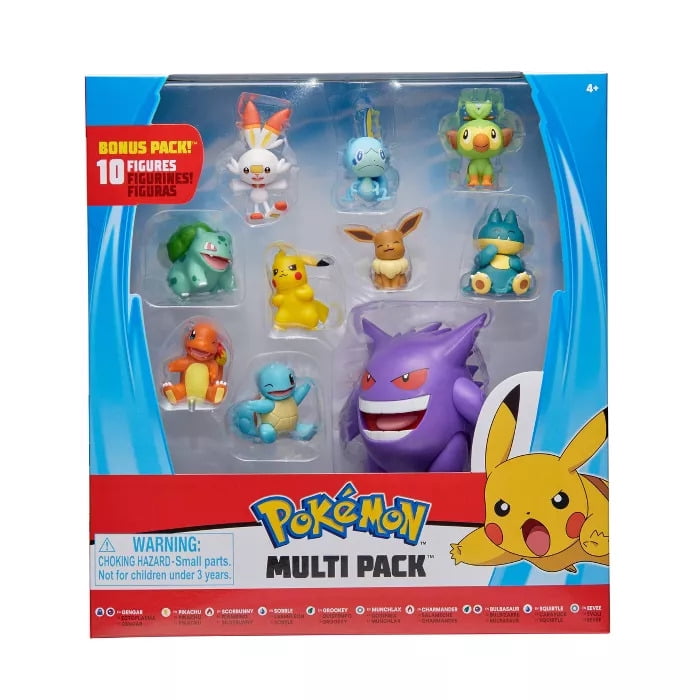 Pack of 10 for sale online Wicked Cool Toys Pokemon Battle Figures