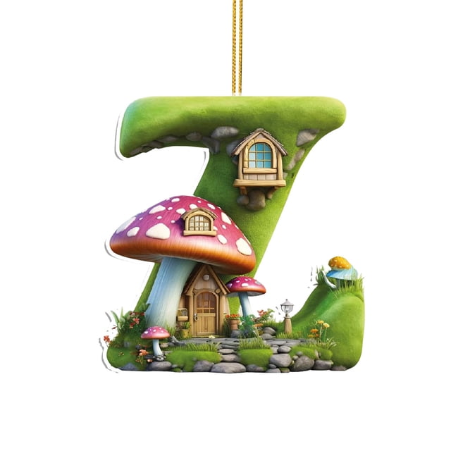 Colgante de alfabeto de bebé volador | Adorno acrílico para coche de 26 letras | Decoración caprichosa para el hogar, ideal para paredes y ventanas