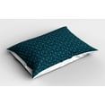 thumbnail image 2 of Ambesonne Botanical Pillow Sham 2 Pack, Nature Themed Branches, 30"x20", Jade Green Petrol Blue, 2 of 3