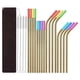 thumbnail image 1 of 1 Set- Stainless Steel Straw Set Silicone Mouth Portable Metal Straw Brush, 1 of 5