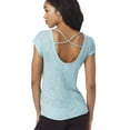 thumbnail image 3 of Aeropostale Womens Sheer Scoop-Back Knit Basic T-Shirt, Green, Juniors, X-Small, 3 of 3