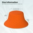thumbnail image 6 of Bingfone Orange Scales Bucket Hat for Men Women,Packable Reversible Printed Sun Hats,Fisherman Outdoor Travel Hiking Beach Caps, 6 of 9