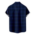 thumbnail image 3 of EQWLJWE Chemise d'Été pour Hommes Chemise Décontractée à Boutons avec Poche Col Rabattu Manches Courtes Blouse Hauts pour Hommes, 3 of 3