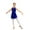 Blue, variant on Girls kids Rhinestones Dance Dress for Lyrical Tango Baller Sleeveless Halter Backless Ballerina Gown Dancewear Red 16