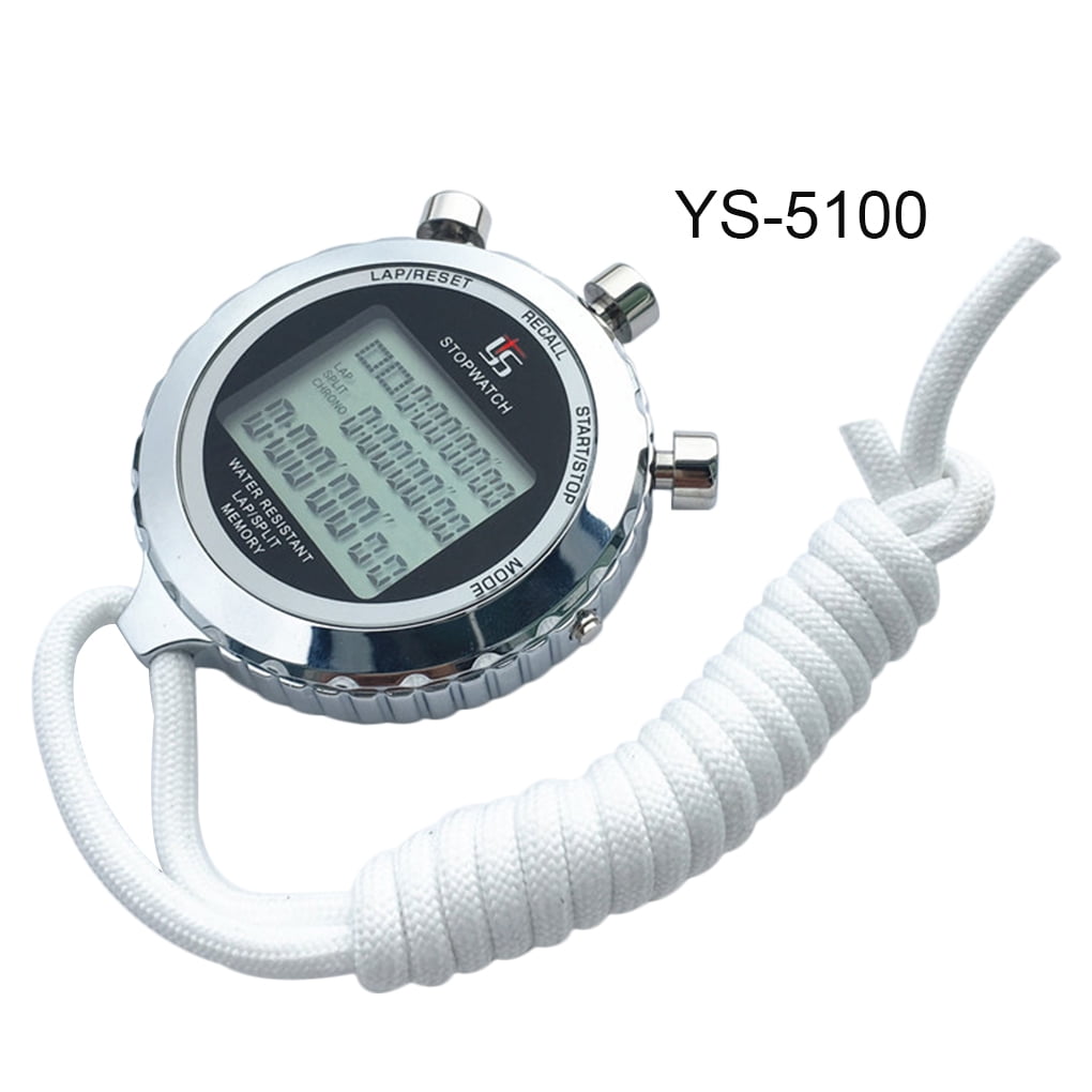 Athletic Training Digital Timer Stopwatch 1/100th Second Clock Daily