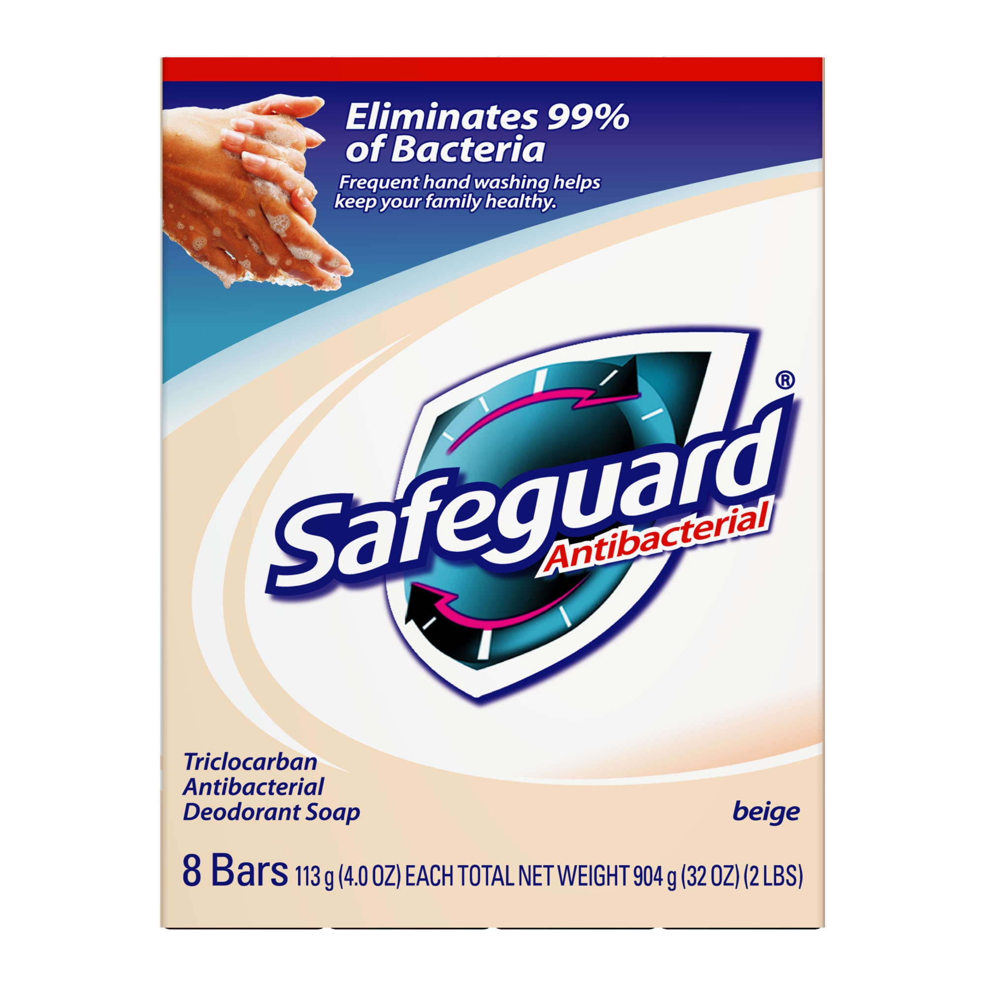 Safeguard Deodorant Bar Soap, Beige 4 oz, 8 count Walmart Inventory