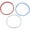 blue & red & white, variant on Silicone Sealing Ring for Pressure cooker Pot Accessories, Fits 5 or 6 Quart Models, Red, Blue and Common Transparent White, Pack of 3