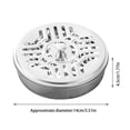 thumbnail image 3 of Yonrjhukm 4 Pcs Stainless Steel Mosquito Coil Box Portable Mosquito Coil Holders and Heat Mosquito Coil with 4 Brushes, 3 of 9