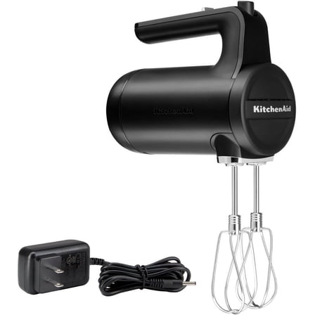 Cordless 7 Speed Hand Mixer - Black Matte