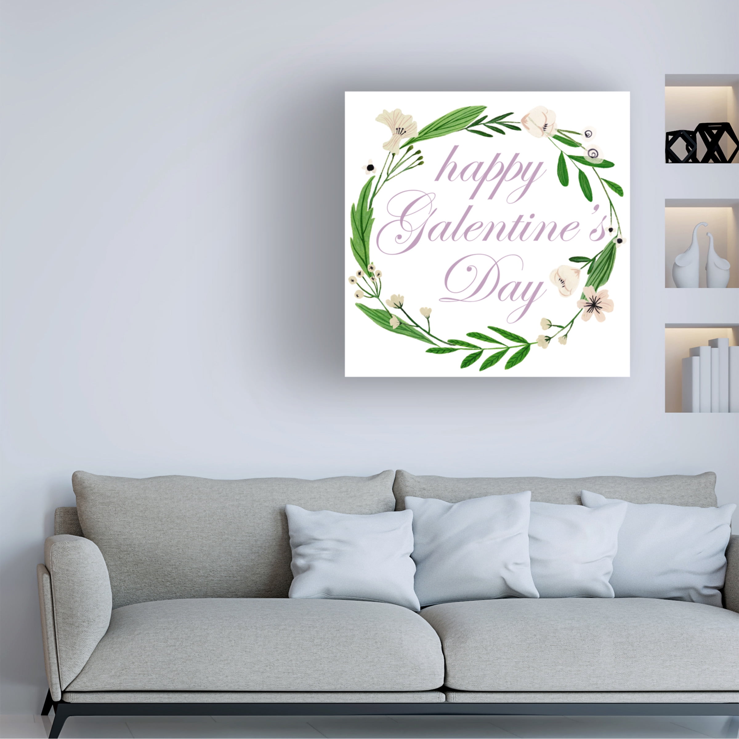 Melissa Wang 'Happy Galentines Day I' Canvas Art