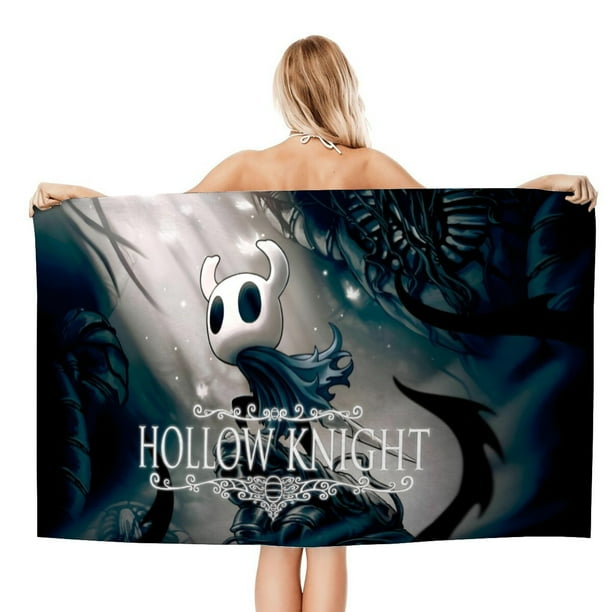 Hollow Knight Toalla de playa de secado rápido con diseño temático, regalo para mujeres y niñas, ideal para cumpleaños, fans, amantes de la música, uso en la playa o al aire libre, 78 × 180 cm