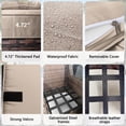 thumbnail image 4 of ALAULM 3 Pieces Outdoor Patio Furniture Set,Outdoor Sectional Furniture All Weather Thick PE Rattan Wicker Patio Conversation Set with Thickened Cushions,Sand, 4 of 8
