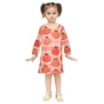 thumbnail image 2 of Girls' long-sleeved dress Cute Tomato Girls' A-line dress with ribbed cuffs Soft and comfortable, 2 of 6