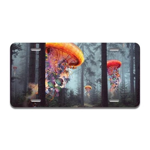 SignMission A-LP-03-195 Aluminum License Plate - Electric Jellyfish
