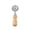 E001- Clear, variant on Dough Cutter, Ravioli Cutter, SlicerforKitchen, Stainless Steel, Wooden Handle, Fluted Edge, Pastry Wheel, Pizza Cutter Wheel, Multi-Use Cutting Tool, 1 Pc