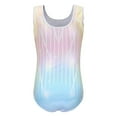 thumbnail image 2 of Baywell Gymnastics Leotards for Girls Sparkly One-Piece Pro Kids Unitard Biketards White 5-14Y, 2 of 9