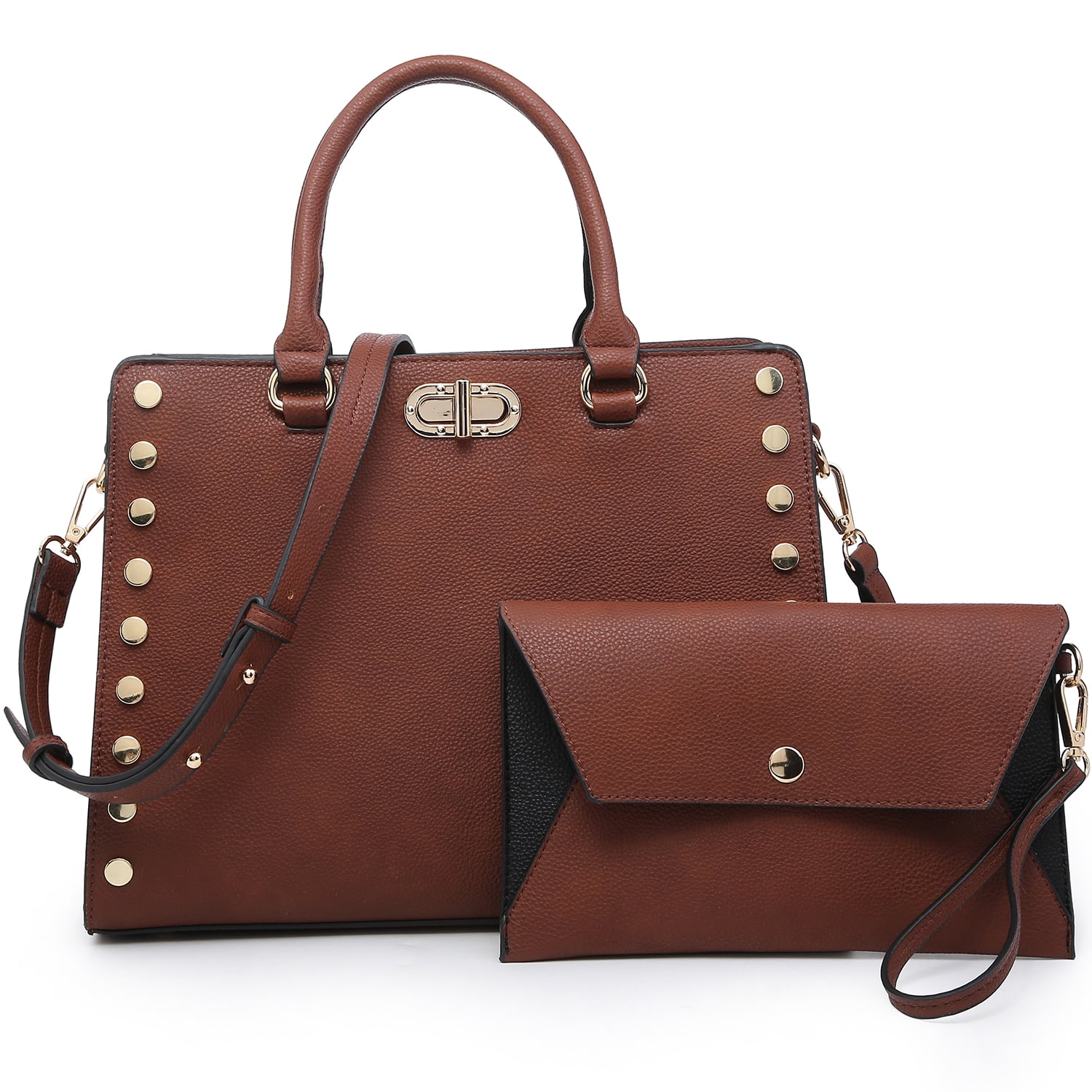 Dasein Purses and Handbags for Women Satchel Bags top Handle Shoulder Bag Work Tote Bag with Matching Wallet