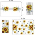 thumbnail image 2 of Sunflower Spring Summer Kitchen Dish Towels Set of 2, Bloom Floral Fall Autumn Hand Towels Drying Baking Cooking Cloth, Eucalyptus Leaves Seasonal Home Kitchen Decor 18x26 Inch, 2 of 6