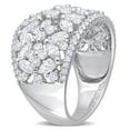thumbnail image 4 of Created Forever Women's 3 3/8 CT Lab Created Diamond 14K White Gold Wide Band Ring (G-H, VS1-VS2), 4 of 11