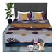 thumbnail image 5 of Juego De Sabanas Queen Size Estampadas De Microfibra De Poliester 4 Piezas Diseño Elegante Amplias Textura Suave, 5 of 5