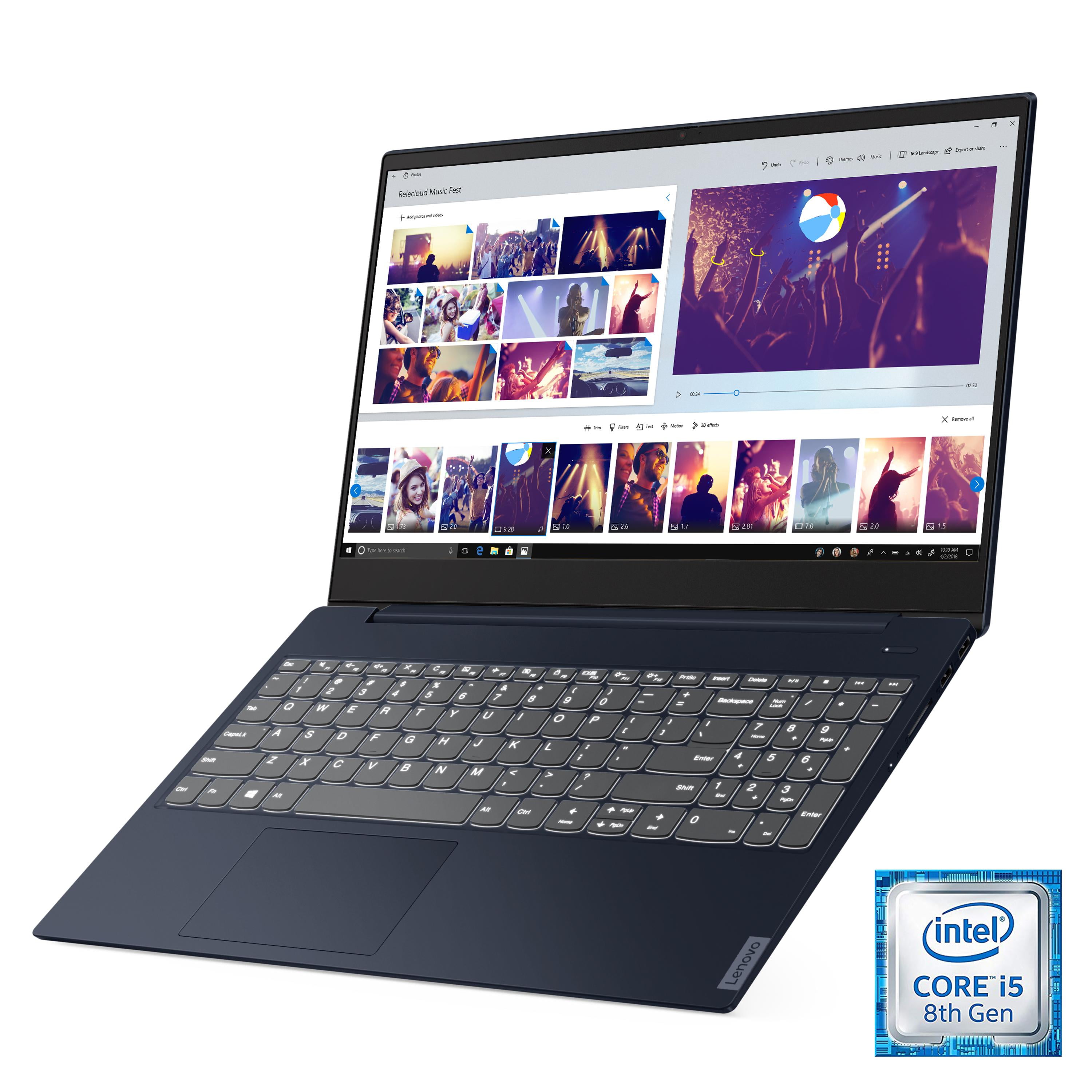 Lenovo Ideapad S340 15 6 Laptop Intel Core I5 65u Quad Core Processor 8gb Memory 128gb Solid State Drive Windows 10 Abyss Blue 81n800h2us Walmart Com Walmart Com