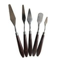 thumbnail image 1 of 5PCS/Set Painting Palette Kit Stainless Steel Wood Handle Palette Mixing Paint Tool, 1 of 5