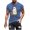 Blue, variant on Mens Shirts Halloween Ghost Pumpkin T-shirt Short Sleeved Printed Round Neck Blouses Army Green M T-shirts for Men