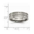 thumbnail image 2 of Titanium Grooved 6mm Polished and Satin Band, 2 of 8