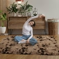 thumbnail image 5 of ZACOO 5' x 8' Fluffy Shaggy Soft Area Rug for Living Room Dorm Home Decor Aesthetic, Brown, 5 of 5