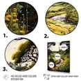 thumbnail image 3 of Designart "Countryside Green And Yellow Reverie horizon IV" Landscape & Nature Floater Framed Wall Decor, 3 of 7