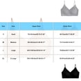 thumbnail image 4 of Womens Wire Free Bra, Full Coverage V Neck Medium Support Bra with Spaghetti Straps, Lounge Comfort Bra | VerBelle,Black M, 4 of 6