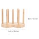 thumbnail image 5 of Dispensador de vasos de plástico de madera, soporte de cocina, soporte para estante de almacenamiento de papel para vasos desechables, 5 of 6