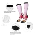 thumbnail image 3 of Sikiie Flamingos In The Tropical Forest Knee Socks, High Socks Long Stretchy Sock Women Knee High Stocking, Long Socks for Women, 3 of 6
