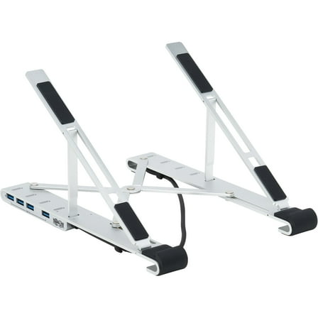 Tripp Lite U460-ST4-4A-C 4-Port USB-C Hub with Laptop Stand, Silver