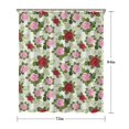 thumbnail image 5 of Pioneer Flower Floral Print Pattern Shower Curtain 72"x84", Bathroom Decorative Shower Curtain Set with 12 Hooks, Waterproof Washable, 5 of 6