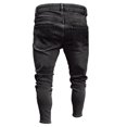 thumbnail image 4 of Douhoow Men's Ripped Skinny Jeans Frayed Destroyed Trousers Denim Pants S-3XL, 4 of 4