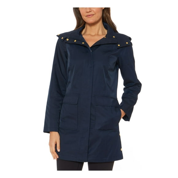 JONES NY Veste d'Hiver à Capuche pour Femmes Marine TP