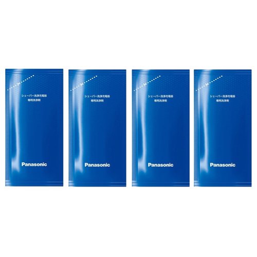 Panasonic WES4L03 Shaver Cleaning Solution W/ Fresh Lemon Scent 4 Pack