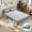 Light Gray, variant on Mjkone 3-in-1 Convertible Sleeper Sofa Bed, 63"Pull Out Bed for Apartment/Small Space, Upholstered Futon Sofa Bed, Grey
