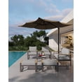 thumbnail image 4 of Set de Muebles de Aluminio para Exterior – Sofá de 3 Asientos y Mesa de Café – Cojines Gruesos Lavables – Balcón, Jardín y Terraza, 4 of 14